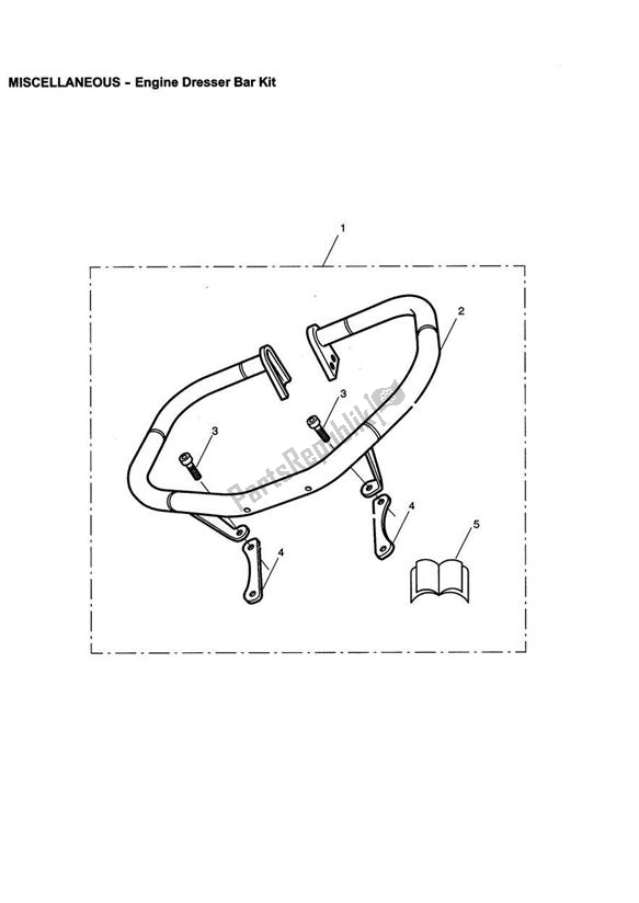 All parts for the Engine Dresser Bar Kit, Oversized of the Triumph America Carburettor 790 2002 - 2007